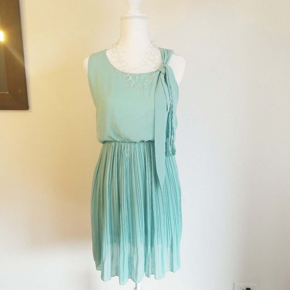 NWT Ximei | Seafoam Green Sleeveless Blouson Dress